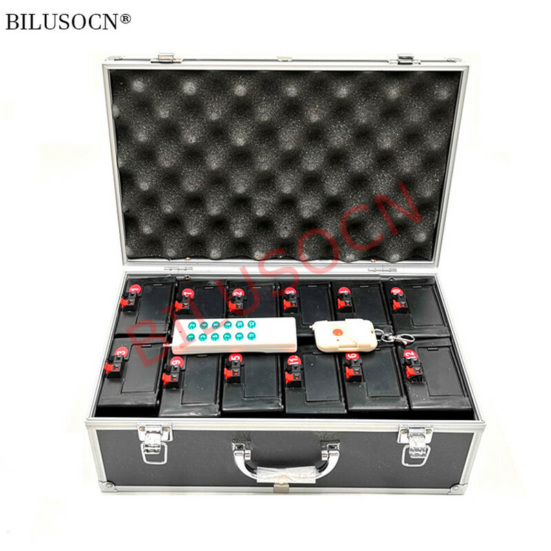 10 Cues Cold Firework Fireworks firing system  Fountain Wireless Remote Control