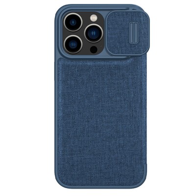 Nillkin Vegan Leather Case For iPhone14 15Pro Max/Plus Camera Protect Flip Cover