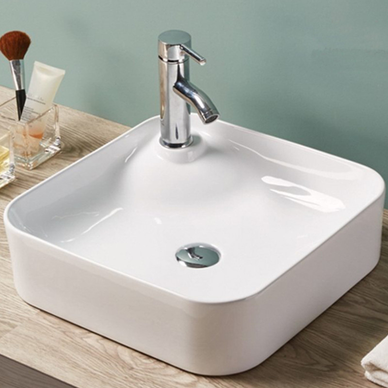 Design Keramik Aufsatzwaschbecken Waschtisch Waschbecken modern weiß