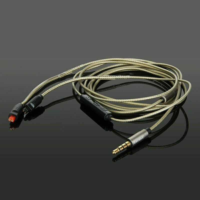 Replacement Audio Silver Cable ATH-IM50 IM70 Remote Mic For Audio Technica