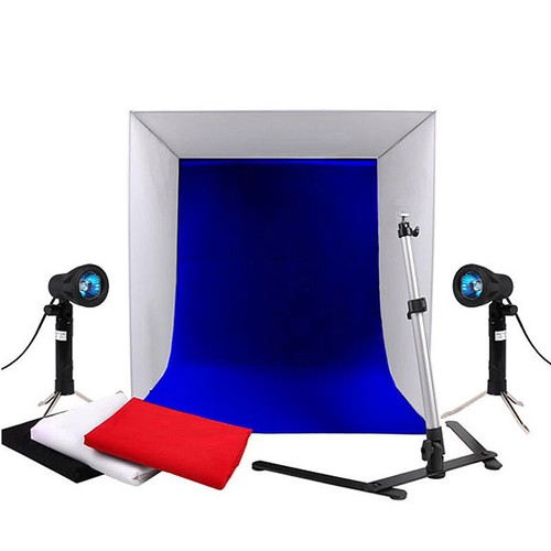 Photo Light Box Photography 24x24x24 Tabletop Dimmable Led Cube Shooting