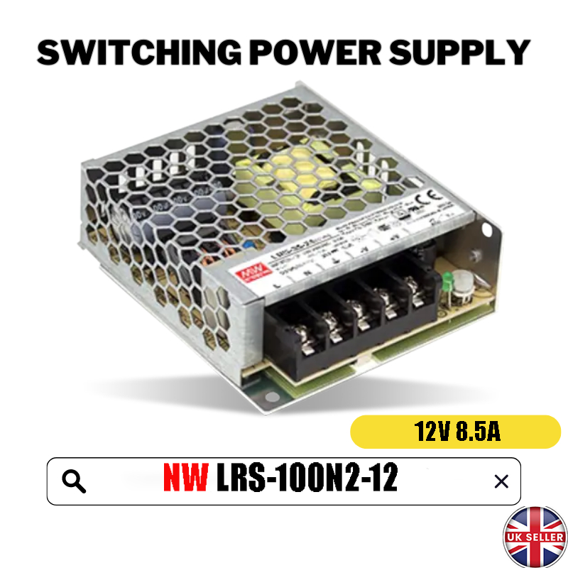 Mean Well LRS-100-12 102W 12V 8.5A Single Output Switchable Power Supply