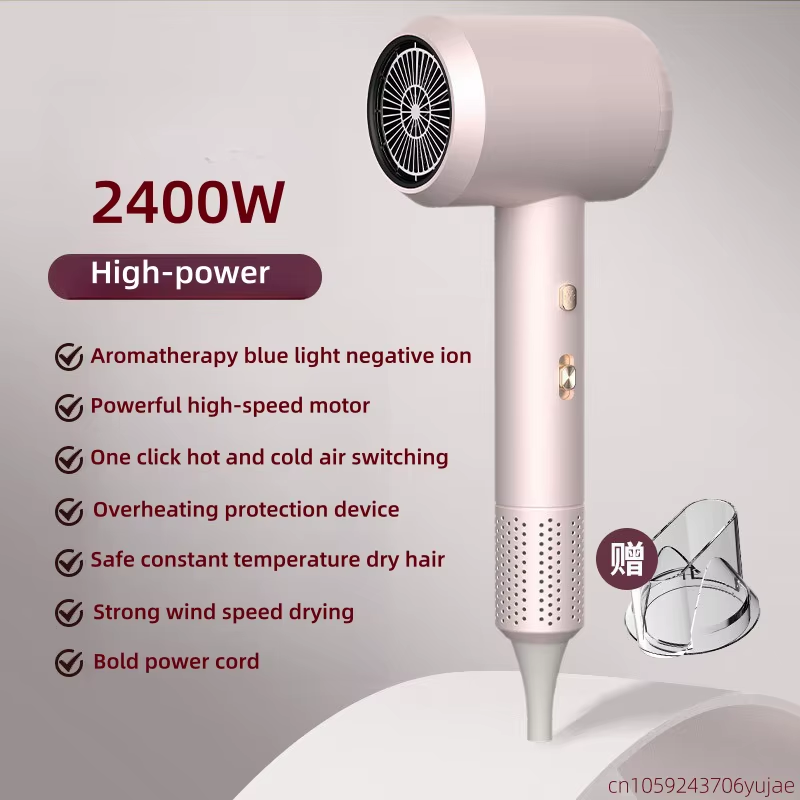 New Hammer Hair Dryer with High Airflow of 59 Seconds, Blue Light Ion Thermostat