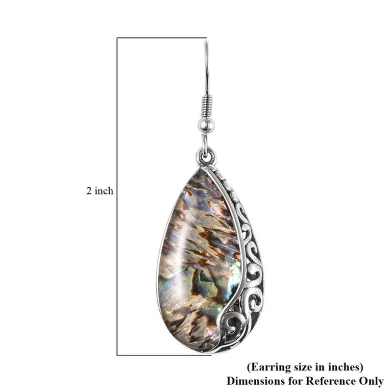 Unique Abalone Shell Stylish Dangle Drop Earrings for Women Stainless Steel Fashion