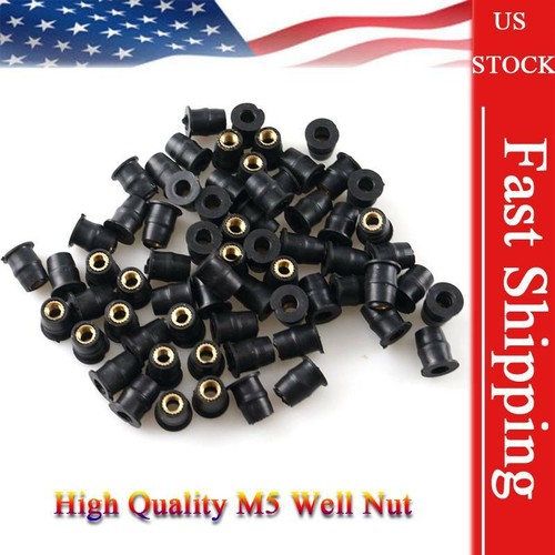 Rubber Well Nuts 5MM Metric For Suzuki GSX-R1000 GSXR 600 750
