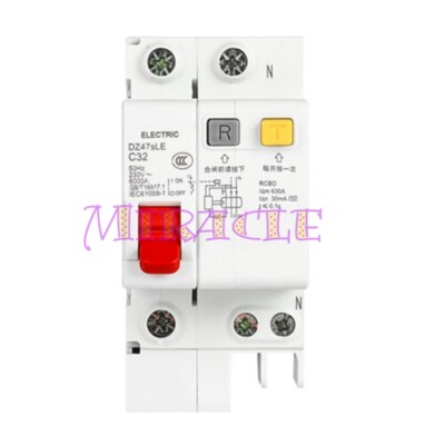 1PC New DELIXI Air Switch Circuit Breaker DZ47SLE 1P+N 32A