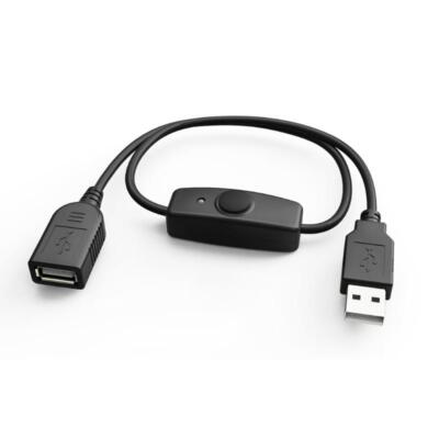 USB Extender with On/Off Switch-Upgraded Support Power and Data USB Extension