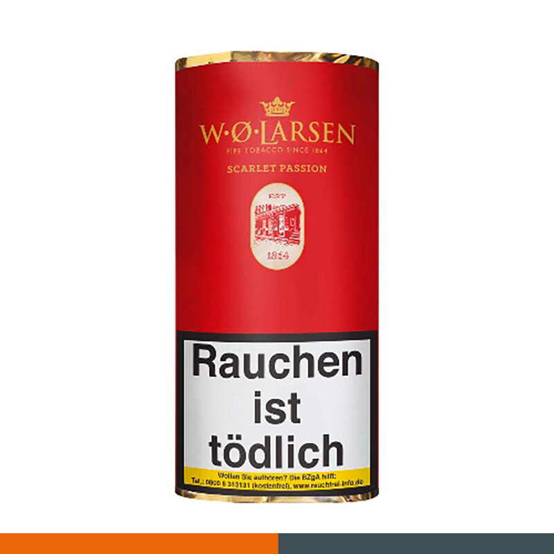 10 x 50g  W.O Larsen Scarlet Passion Pfeifentabak 50g