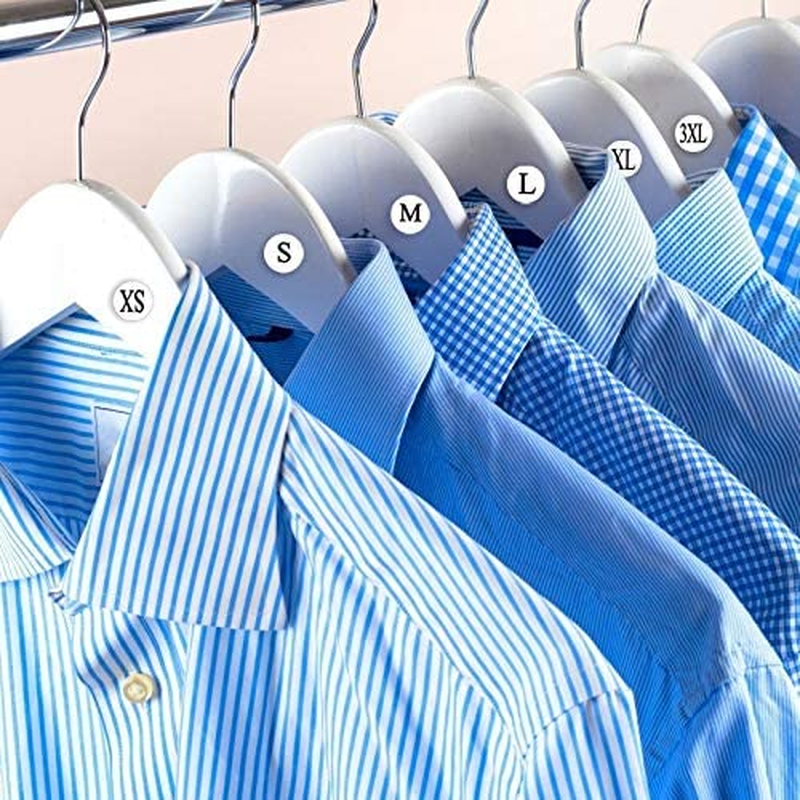 4200 Pcs Clothing Size Round Labels Stickers White Adhesive 7 Sizes 1x2 Inches