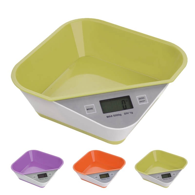 Bilancia Da Cucina Con Vaschetta Integrata Digitale fino a 5KG Dieta Cibo dfh