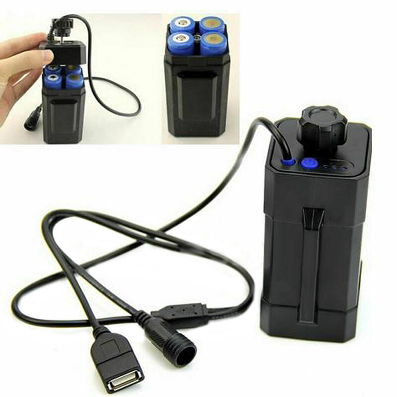 8.4V 4x 18650 Waterproof Battery Pack Case Box House Cover For Bicycle ..s6