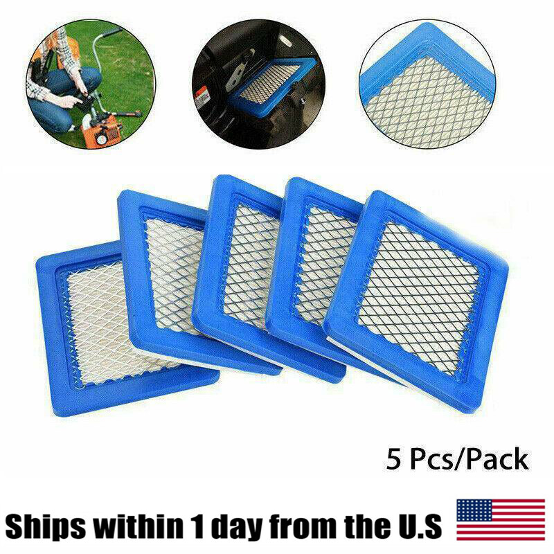 5PCS Air Filter Lawn Mower Filters For Briggs&Stratton 491588 491588s 399959 H/P