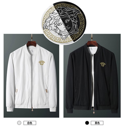 Jacke Herren Mantel für Versace0 Medusa bestickte Jacke Baseball Uniform Jacke