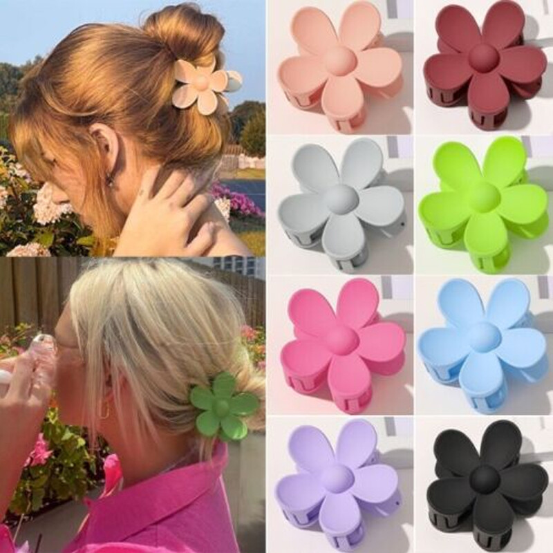 Women Frosted Hair Clip Candy Color Hair Claw Hair Accessories