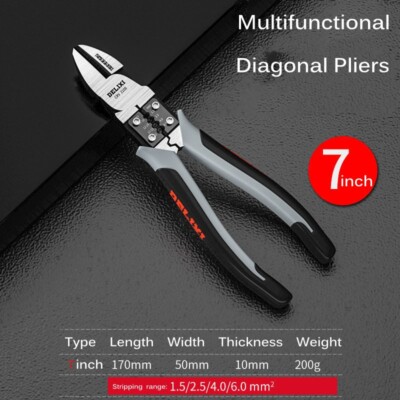 Diagonal Pliers Needle Nose Multifunctional Universal Hardware Wire Cutter Tools