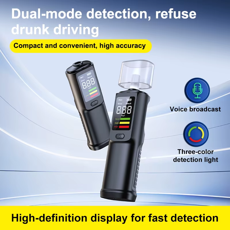 Portable Alcohol Tester Non-Contact with Voice broadcast LED Display Breathalyze