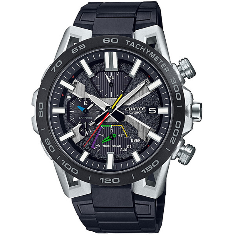 Pre-owned Casio Edifice Eqb-2000ydc-1ajf Sospensione Bluetooth Analog Digital Men`s Watch