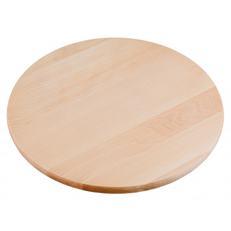Drehbare Servierplatte, Buchenholz, Ø 35 cm