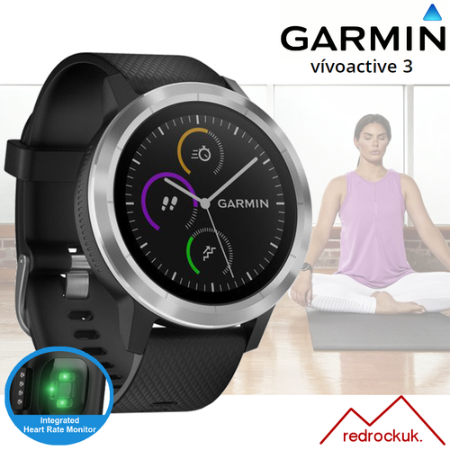 Garmin Vivoactive 3 GPS Multi Deporte Smartwatch con Integrado Hrm Negro/Plata