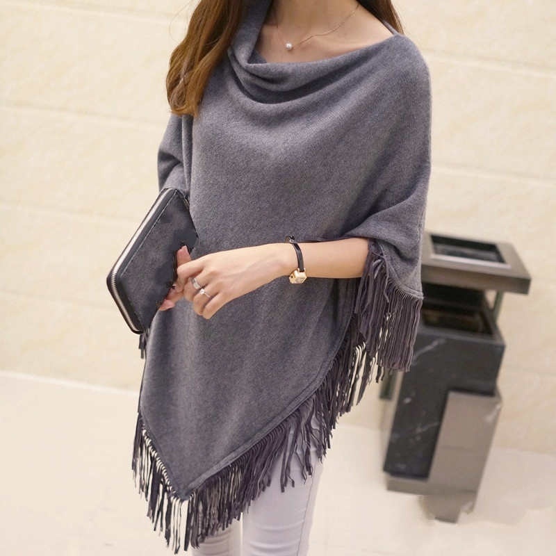 women-poncho-knitted-outwear-cardigan-cloak-coat-batwing-tassel-sweater-tops