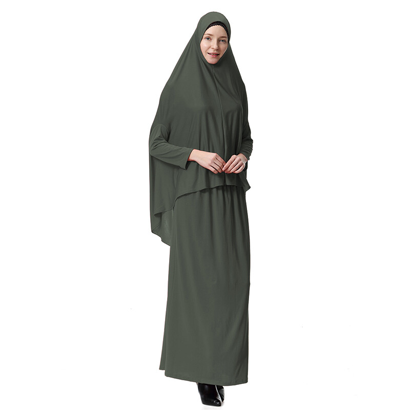 Frauen Hijab Gebetskleidung Schleier Kleid Muslimische Burka Khimar Islamische