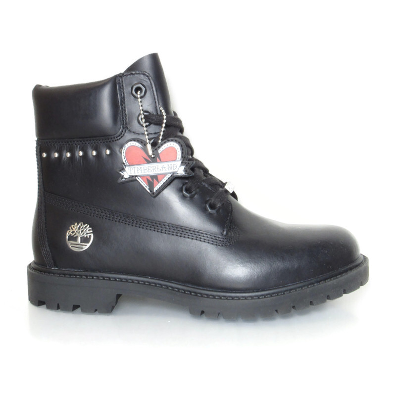Черные кожаные водонепроницаемые ботинки премиум-класса для женщин Timberland Heritage 6 дюймов, A5MJA