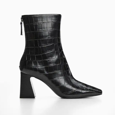 Mango cheap croc boots