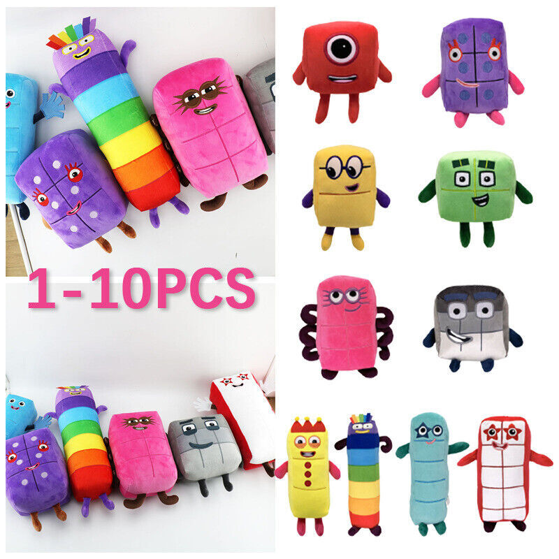Numberblocks Plush Toy Kids Educational Cute Soft Stuffed Doll Number Blocks Toy