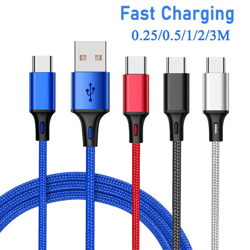 USB C Fast Charging Charger Cable For Samsung S20 S10 S9 Not