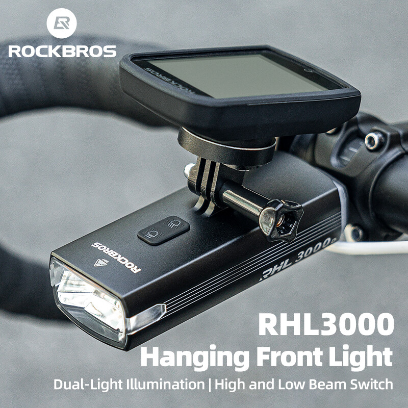 ROCKBROS Bike Super Bright Headlight 3000 Lumen Temperature Control Smart Light