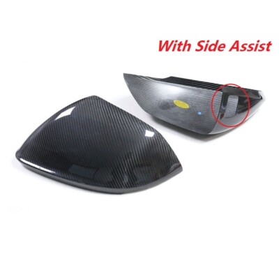 Carbon Fiber Side Rear View Mirror Cap Mirror Cover For Audi Q8  SQ8 2017-2022