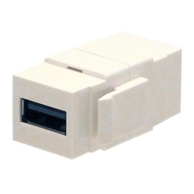 Keystone Jack USB3.0 Coupler White