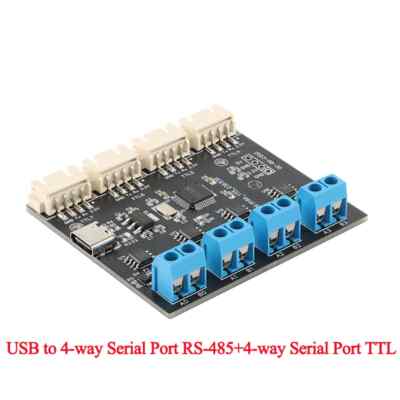 USB Type C to 4-way Serial Port RS485 Module Multi-channel CH348 Expansion Board
