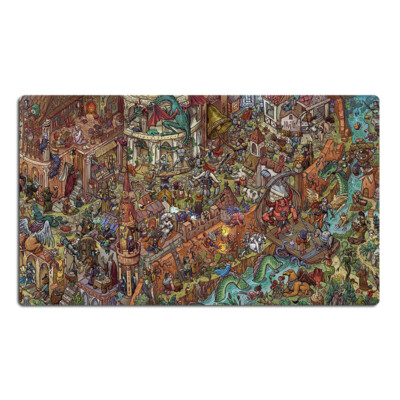 WHERE'S FBLTHP MTG Playmat Trading Card Game Mat TCG CCG Mouse Pad Free Bag