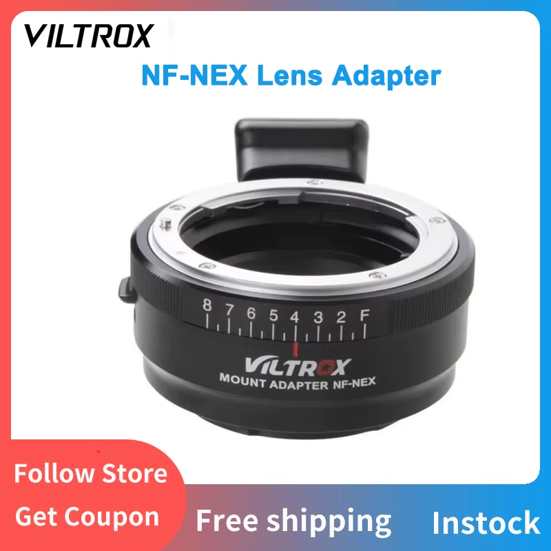 VILTROX NF-NEX Mount Adapter Ring for Nikon F and G Lens to Sony E Mount Camera