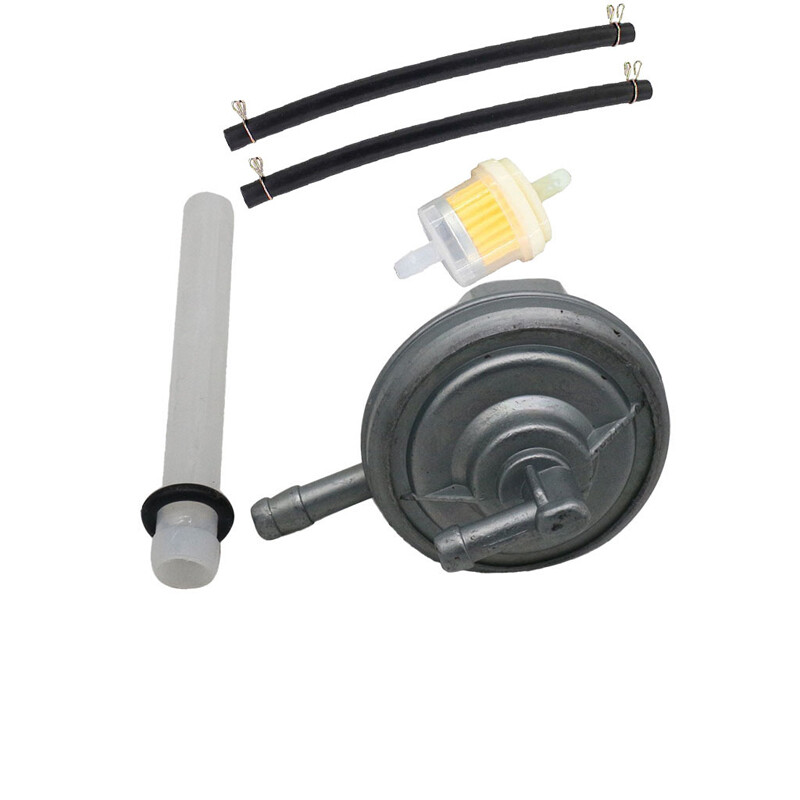 Motorcycle ATV Fuel Tank Tap Switch Filter Oil Pipe Set Fuel Valve 50cc 150cc
