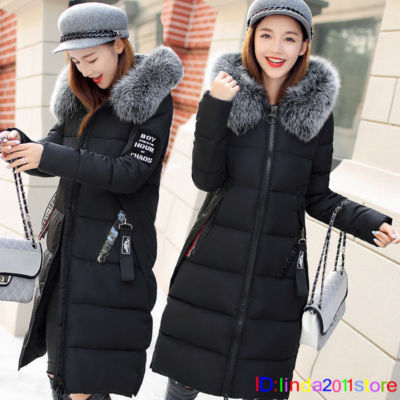 LADIES WOMENS PLUS SIZE FUR HOODED QUILTED PADDED WINTER COAT PUFFA PARKA JACKET