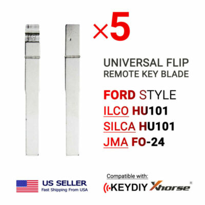 5x Flip Remote Key Blades for Xhorse Keydiy remotes for Ford Type HU101 FO-24