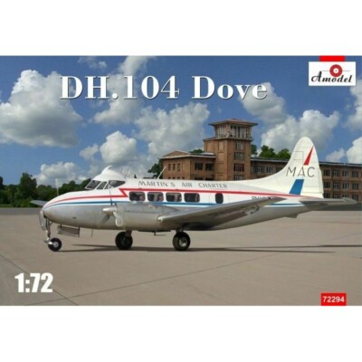Amodel 72294 Plastic model airplane kit Scale 1:72 DH.104 ''Dove'' kits models