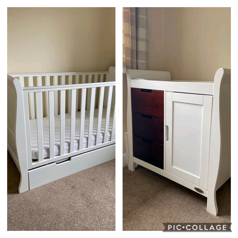 Cot bed and changing table set in Wemyss Bay, Inverclyde Gumtree