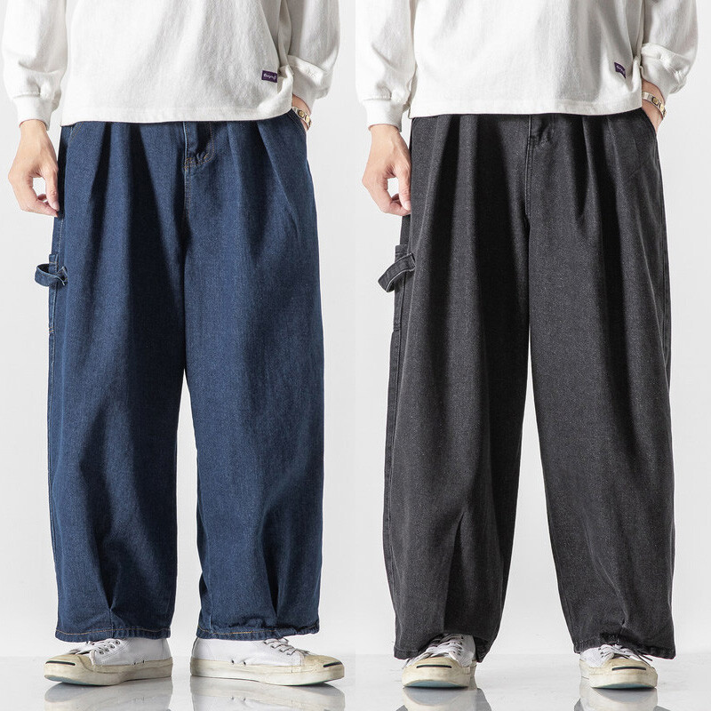 Baggy Jeans Herren Mit Gummibund & Seitentaschen - Relaxed Fit Für Streetwear & Skate
