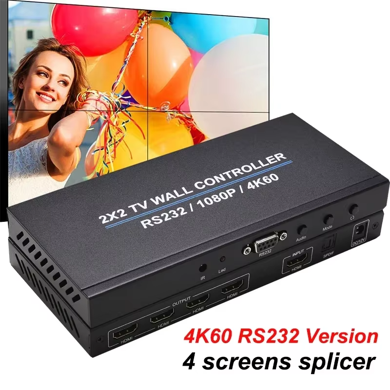 4K 60Hz 2x2 Video Wall Controller Multi Screen Splicing Processor 1x3 1x2 1x4 Of