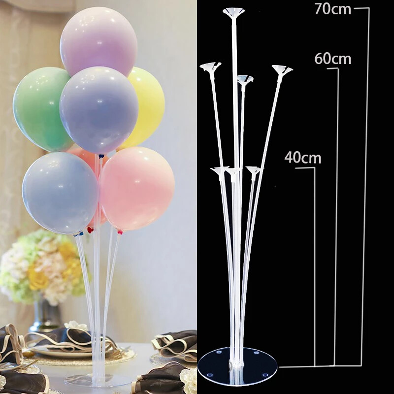 Kit Colonna Stand Asta Per 7 Palloncini Decorazione Feste Party bal