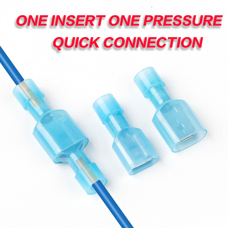 200Pcs Male&Female Insulated Wire Spade Terminal Crimp Connector Set 22-10 Gauge