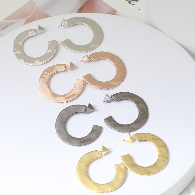 Alexis Bittar Liquid Metal Hoop Earring With Gift Box