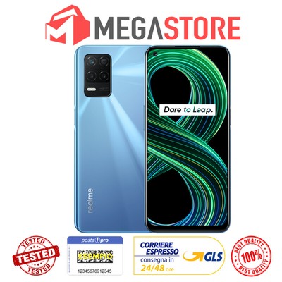 REALME 8 5G SUPERSONIC BLUE 128GB 6GB RAM DUAL SIM DISPLAY 6.5" Full HD ANDROID