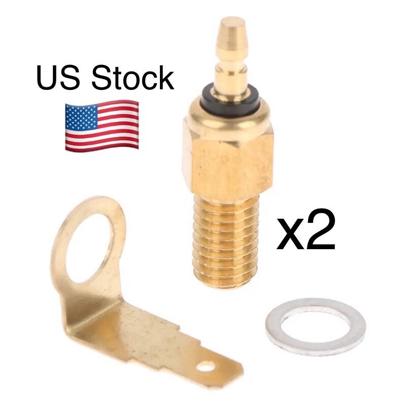 (2) Replacement for Yamaha Carburetor Heater with Gasket Washer and Terminal