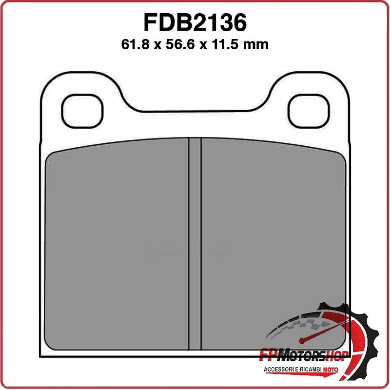 PASTIGLIE FRENO PER MOTO FDB2136SG LYN GRAN TOURING 700 98>00 RAVE SPECIAL 0