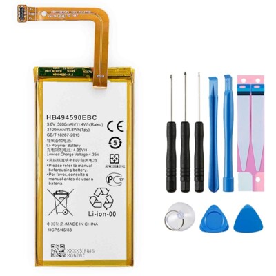 New HB494590EBC Replacement Battery for Huawei Honor 7 PLK-AL10 3000 mAh + Tools