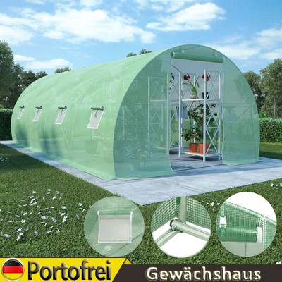 Gewächshaus Treibhaus Tomatengewächshaus Pflanzenhaus Frühbeet Garten Grün